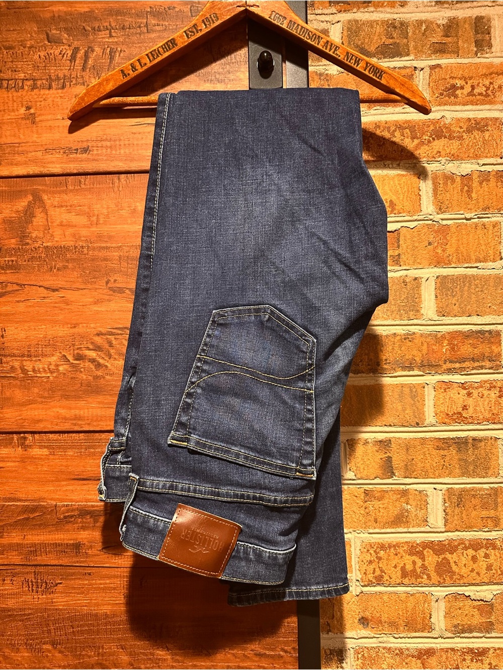 Holister men’s Super Skinny dark walk jeans 32 x 34 (6)